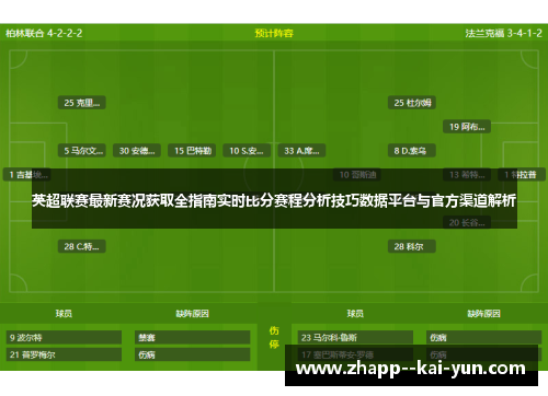 英超联赛最新赛况获取全指南实时比分赛程分析技巧数据平台与官方渠道解析